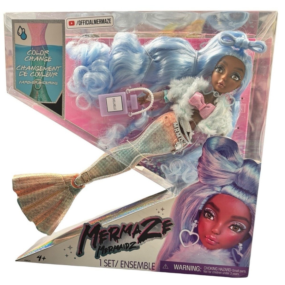 Mermaze Mermaidz‎ Color Change Shellnelle Mermaid Fashion Doll with Accessories